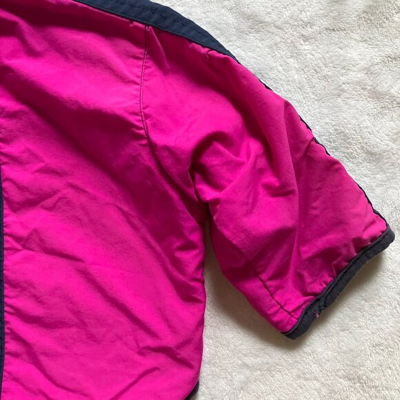 Please Mum Fleece-Lined Hooded Jacket 12-18M | Pink & Navy Windbreaker VGUC - Picture 15 of 16